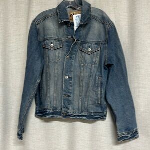 * SALE * Vintage Y2K blue denim SIDEOUT jean jacket logo buttons